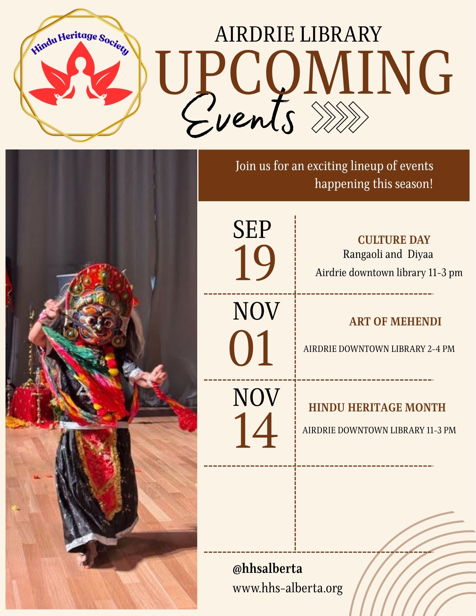 Airdrie Upcoming Events Flyer